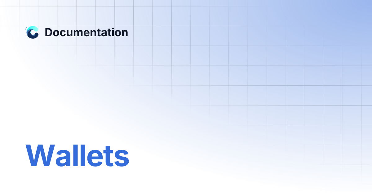 Wallets 🆕 | Documentation